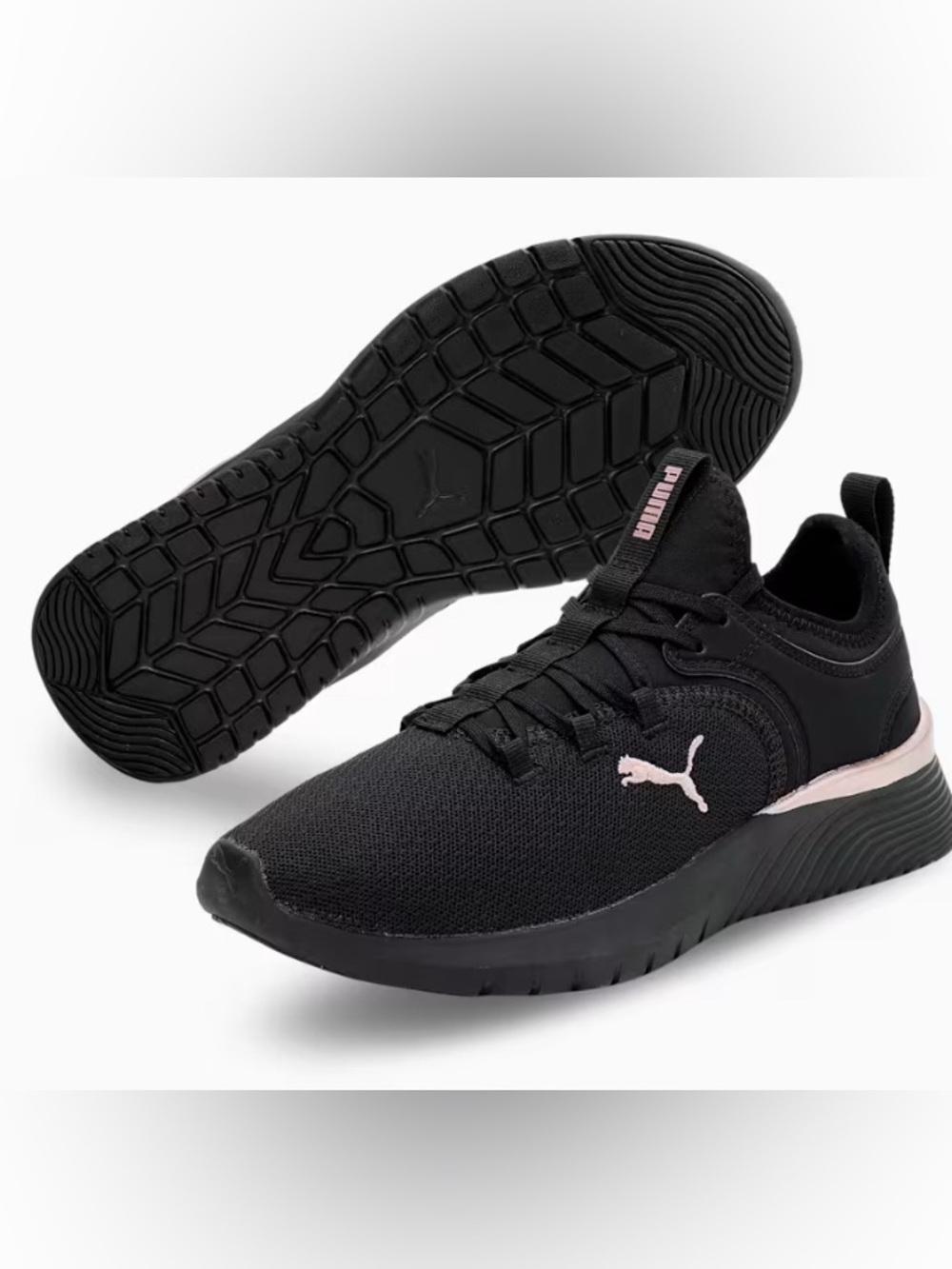 Puma Starla Women's Training Shoes Rose Gold x Black Sz 6.5 GUC